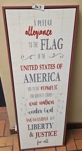 Pledge of Allegiance wall art
