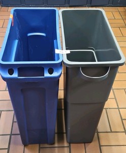 recycle and waste bin