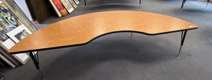 desk 39 12 inches wide 94 inches at its Longest .22 inches tall