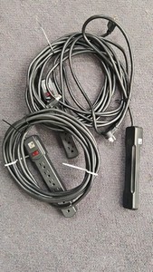 multi Outlet extension cord black