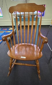 Wooden rocking chair