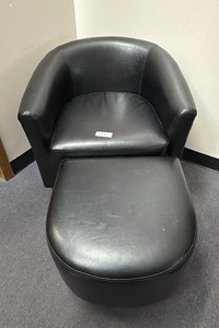 chair and ottoman