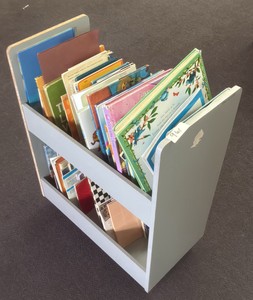 Cart of books