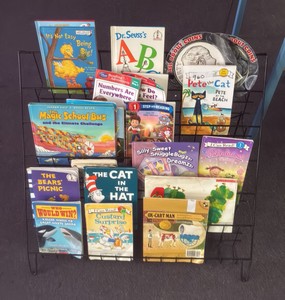Stand of childrens books