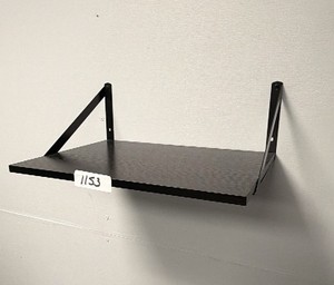 wood floating shelf