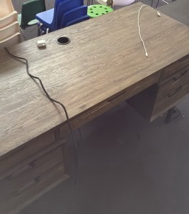 Large desk with drawers