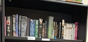 shelf of books POP YOUTH FIC