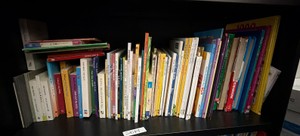 shelf of books misc