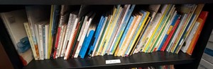 shelf of books misc