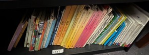 shelf of books misc
