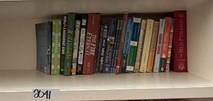 shelf of books misc
