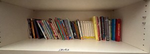 shelf of books misc