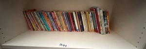 shelf of books misc