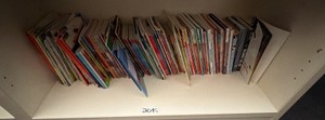 shelf of books misc