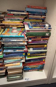 shelf of books misc