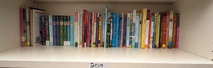 shelf of books misc