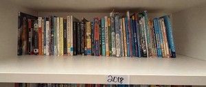 shelf of books misc