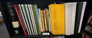 shelf of books misc