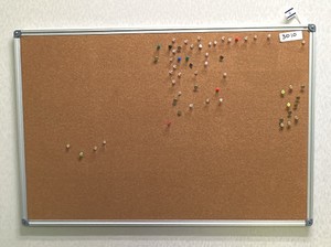 Pegboard with metal frame