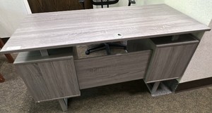 Gray Wood desk