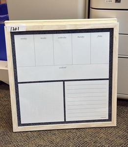 calendar white board