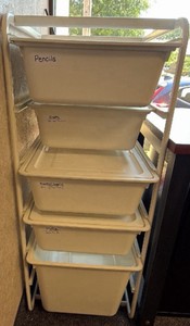 five drawer storage