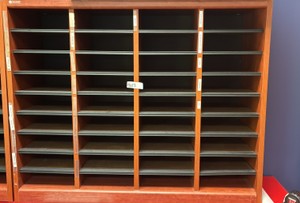 wooden shelf