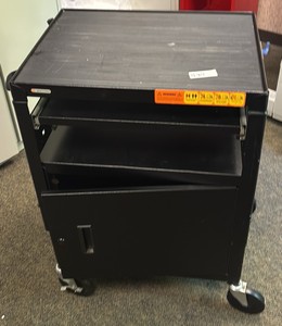 Rolling cabinet deskshelf