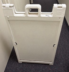 foldable double sided sign