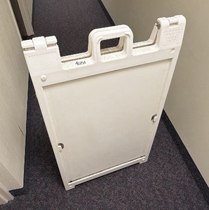 foldable double sided sign