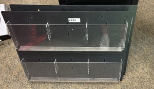 Black hanging shelf organizers