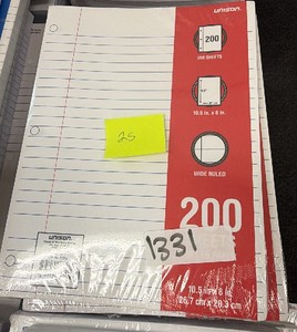 notebook paper