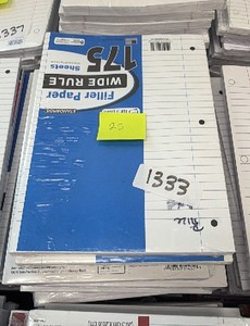 filler paper wide rule