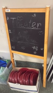 chalkboard foldable sign