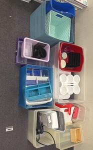 organizers and bins