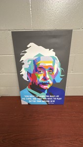 Albert Einstein Art, Solar System Art, design process poster