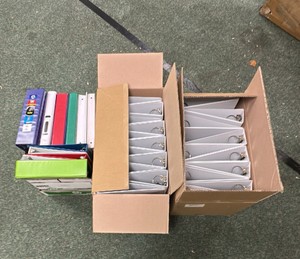 Lots of binders, various sizes
