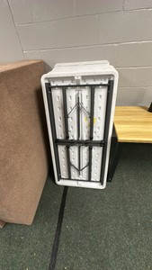 8 white foldable tables, Lifetime adjustable height