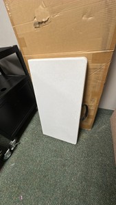 Lifetime square white foldable table