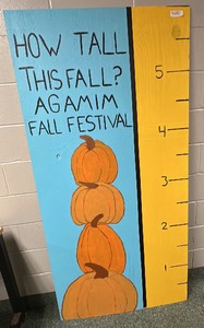 Wood painted fall sign