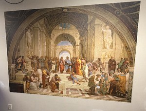 the school Athens by Rafael wall peel and stick mural