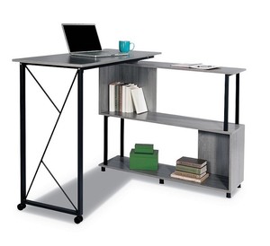 Safco Mood Standing Height Desk, Gray