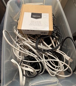 misc cords, plugs, HDMI cords, etc.