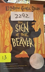 The sign of the beaver books  (Speare)  (r400)