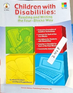 children with disabilities reading and writing the 4 Blocks Way (Hallway)