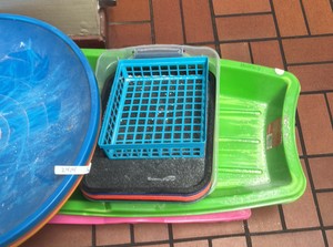saucers, sleds, and organizers