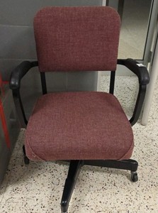 Padded office chair