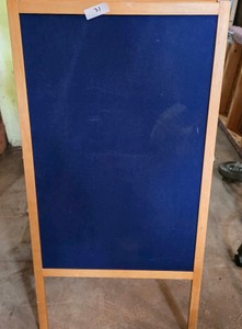 Blue felt Easel with whiteboard