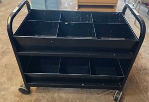 2-tier organization cart on wheels