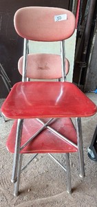 Red Student chairs (2 in lot)